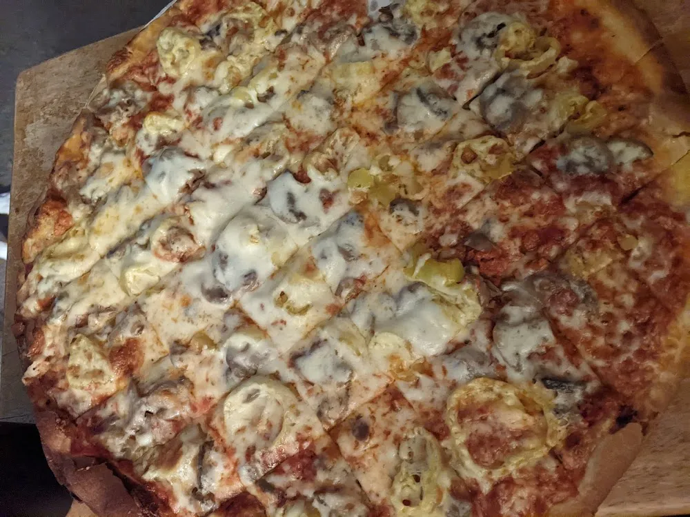 Sausage and Mushroom with Banana Peppers